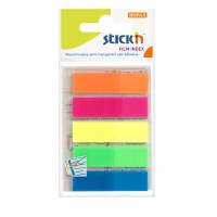 Stick'N indexfaner neon farver 12x45mm, 5x25 stk