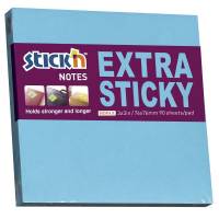 Stick'N notes Extra Sticky 76x76mm neon blå