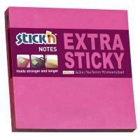 Stick'N notes Extra Sticky 76x76mm neon rød