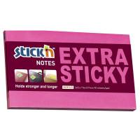 Stick'N notes Extra Sticky 76x127mm neon rød