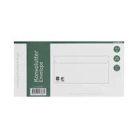 Office konvolutter M65 90g Peel & Seal 110x220mm - med rude