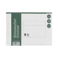 Office konvolutter C6 70g med klæbe lukning 114x162mm - uden rude