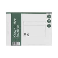 Office konvolutter C6 70g Peel & Seal 114x162mm - uden rude