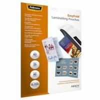 Fellowes Easyfold lamineringslomme A3 80 mic klar