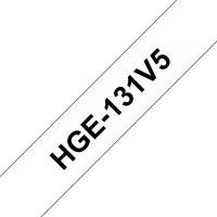 Brother labeltape HGe-131V5 12mm sort på klar