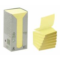 Post-it Z-notes Miljø genbrugspapir 76x76mm gul