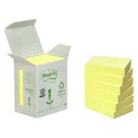 Post-it notes Miljø 100 % genbrugspapir 38x51mm gul 