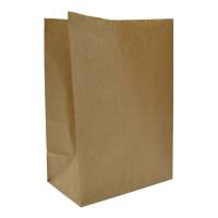 Papirspose med klodsbund 8 liter 220/125x290mm brun
