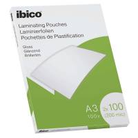Ibico lamineringslomme A3 100mic gloss