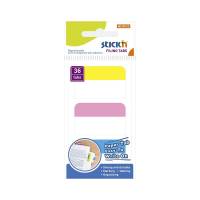 Stick'N indexfaner i pap 28x45mm i flere farver, 3x12 stk