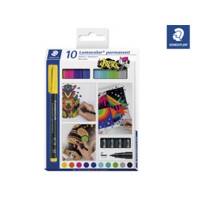 Lumocolor 317 C10 permanent OHP-pen, pakke med 10 farver