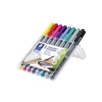 Lumocolor 317 WP8-2 permanent OHP-pen, pakke med 8 farver