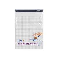 Stick'N selvklæbende notes med tern 178x254mm hvid