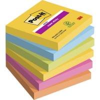 Post-it notes Super Sticky 76x76mm Carnival Colour
