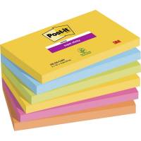 Post-it notes Super Sticky 76x127mm Carnival Colour