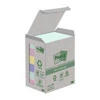 Post-it blok Recycled Notes 38x51mm i flere farver, 6 blokke