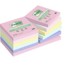 Post-it  Recycled Notes 76x76mm i assorterede farver