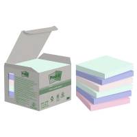Post-it Recycled Notes 76x76mm assorterede farver