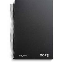 Mayland 2025 Aftalekalender A4 1 dag pr. side sort 25220000