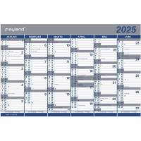 Mayland 2025 vægkalender halvårs 44x29cm 25063000