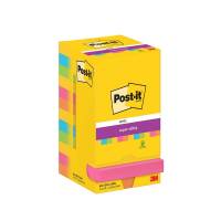 Post-it blok Super Sticky Carnival 76x76mm, 12 blokke