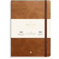 Mayland Deluxe notesbog A5 linieret brun 92746300