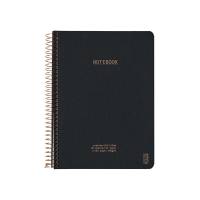KOZO notesbog A5 Premium Steel linieret sort