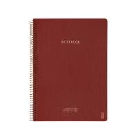 KOZO notesbog A4 Premium linieret 80 sider 100g rød