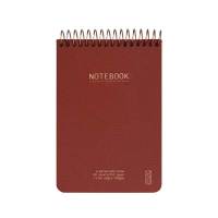 KOZO notesbog A6 Premium linieret 80 sider 100g rød