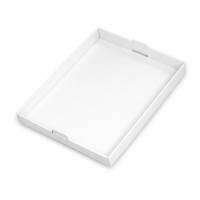 Kagemands&aelig;ske stabelbar 600x430x46mm hvid