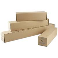 Office paprør firkantede 105x105x860mm brun