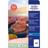 Avery inkjet fotopapir 2482-20 Premium plus A4 300g glossy, 15 ark