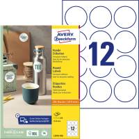 Avery promotion etiketter runde L3416-100, Ø60mm hvid 