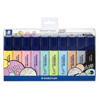 Staedtler Textsurfer Classic tekstmarker 364 pastel, s&aelig;t med 10 farver
