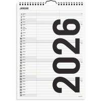 Mayland 2026 Familiekalender Black and white 2 kol. 26066510