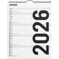 Mayland 2026 Familiekalender Black and white 5 kol. 26066550