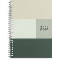 Mayland 2026 ugekalender A6 tværformat tekstilpræg 26201210