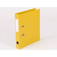 Q-line brevordner med metalskinne A4 50mm gul