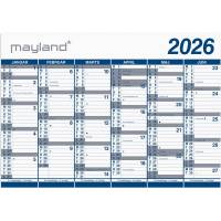 Mayland 2026 kæmpekalender 2x6 månder PP-plast rør 26065400