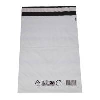 Coex forsendelsesposer A4 230x325mm LD-PE 50my hvid