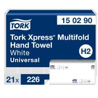 Tork Papirh&aring;ndkl&aelig;der ark Universal H2 150290 2-lags hvid 