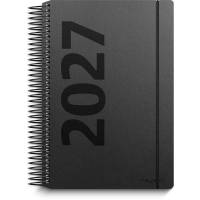 Mayland 2027 dagkalender i genanvedt karton sort 27208000
