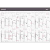 Mayland 2027 v&aelig;gkalender Moderne 1x13 m&aring;neder 100x70cm 27064300