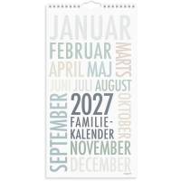 Mayland 2027 TrendArt familie v&aelig;gkalender 22x43cm 27066190