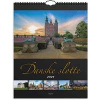 Mayland 2027 v&aelig;gkalender med Danske slotte 29,5x39cm 27066200