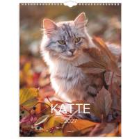 Mayland 2027 v&aelig;gkalender med katte 29,5x39cm 27066300