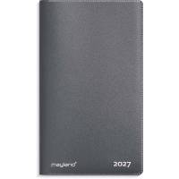 Mayland 2027 Index Mini Planner kalender 7,6x13,2cm gr&aring; 27071000