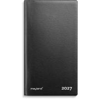 Mayland 2027 Index Planner 8,8x16,6cm sort vinyl 27090000