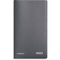 Mayland 2027 Index Planner m&aring;nedskalender 8,8x16,6cm gr&aring; 27090050