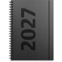 Mayland 2027 ugekalender h&oslash;jformat A5 i sort karton 27200500